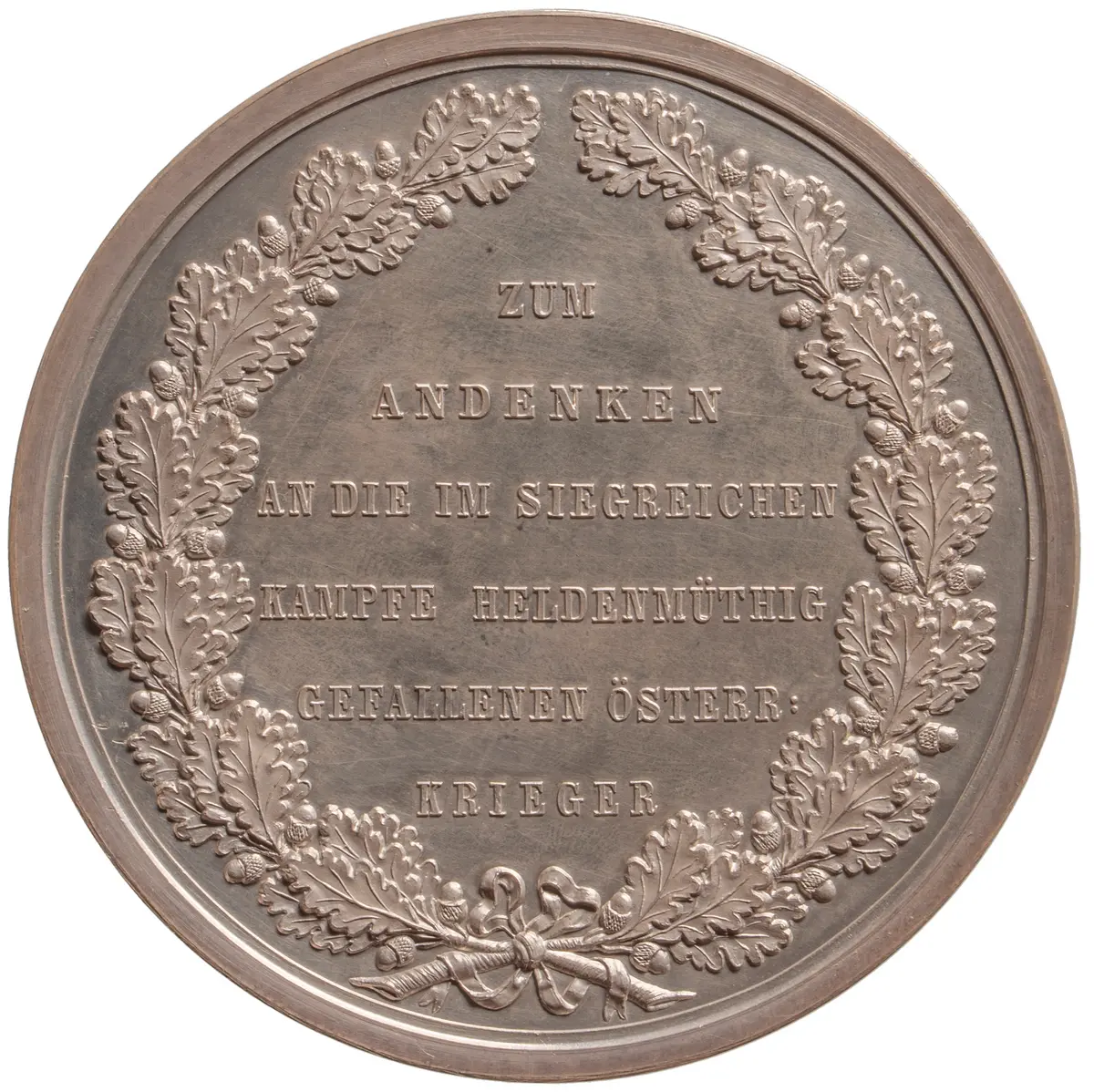 Habsburg: Kaiser Franz Joseph I.; Medaille zum Andenken an die Gefallenen im Deutsch-Dänischen Krieg