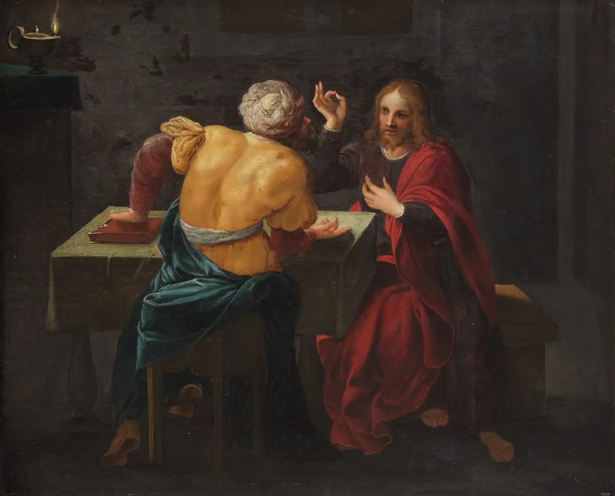 Christus und Nikodemus