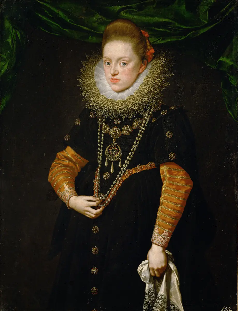 Erzherzogin Konstanze (1588-1631), Königin von Polen in schwarzem Kleid