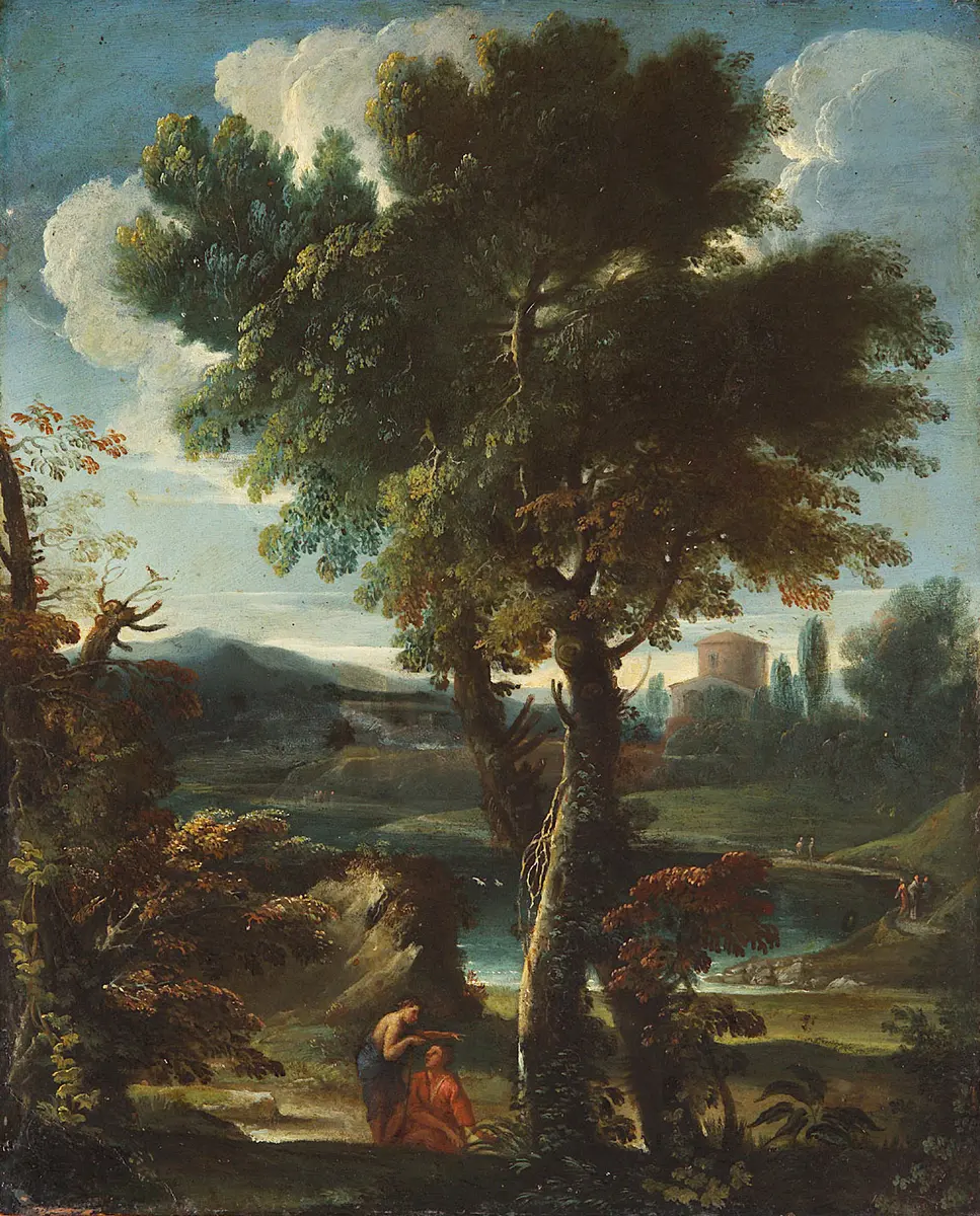 Landschaft mit Hirten