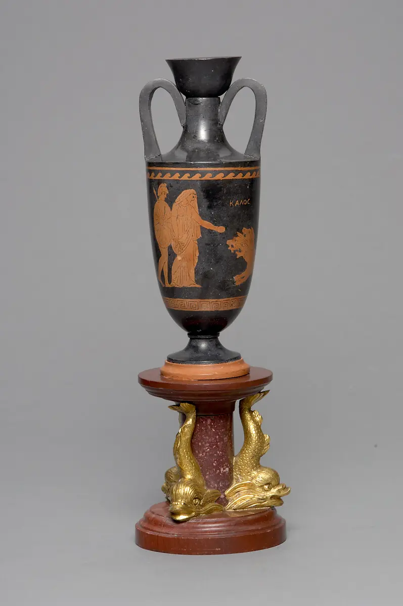Vase der Ruinen von Paestum