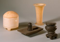 Rechteckige Schminkpalette mit Reibstein