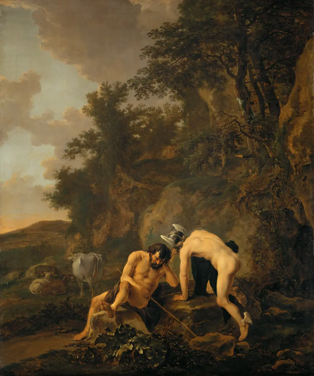 Landschaft mit Merkur und Argus