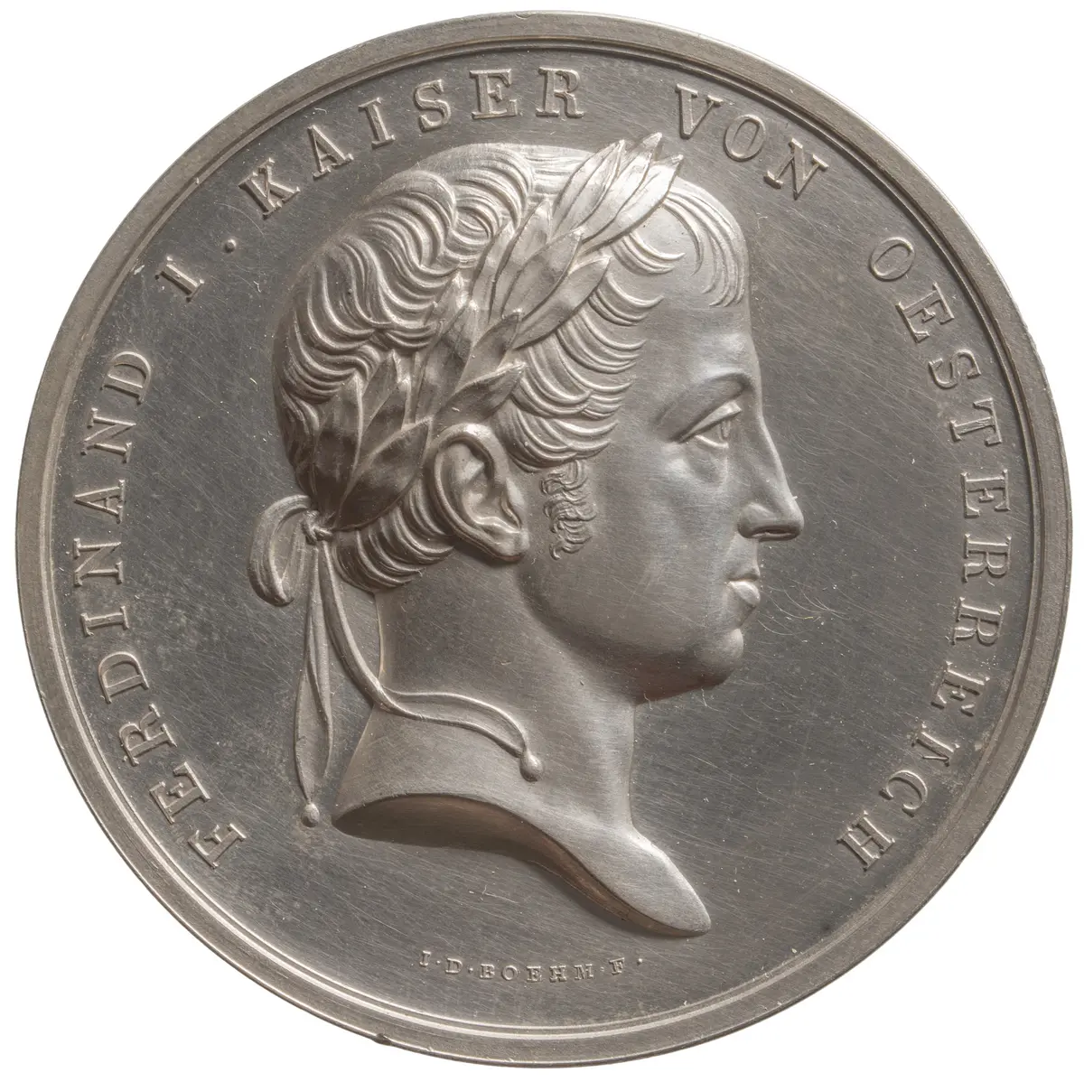 Habsburg: Ferdinand I.; Preismedaille der ersten österreichischen Gewerbe-, Handel- und Industrie-Ausstellung