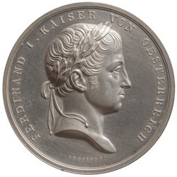 Habsburg: Ferdinand I.; Preismedaille der ersten österreichischen Gewerbe-, Handel- und Industrie-Ausstellung