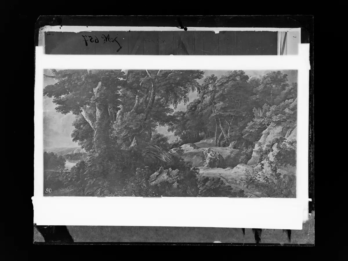 Große Waldlandschaft mit dem Hl. Stanislaus Kostka