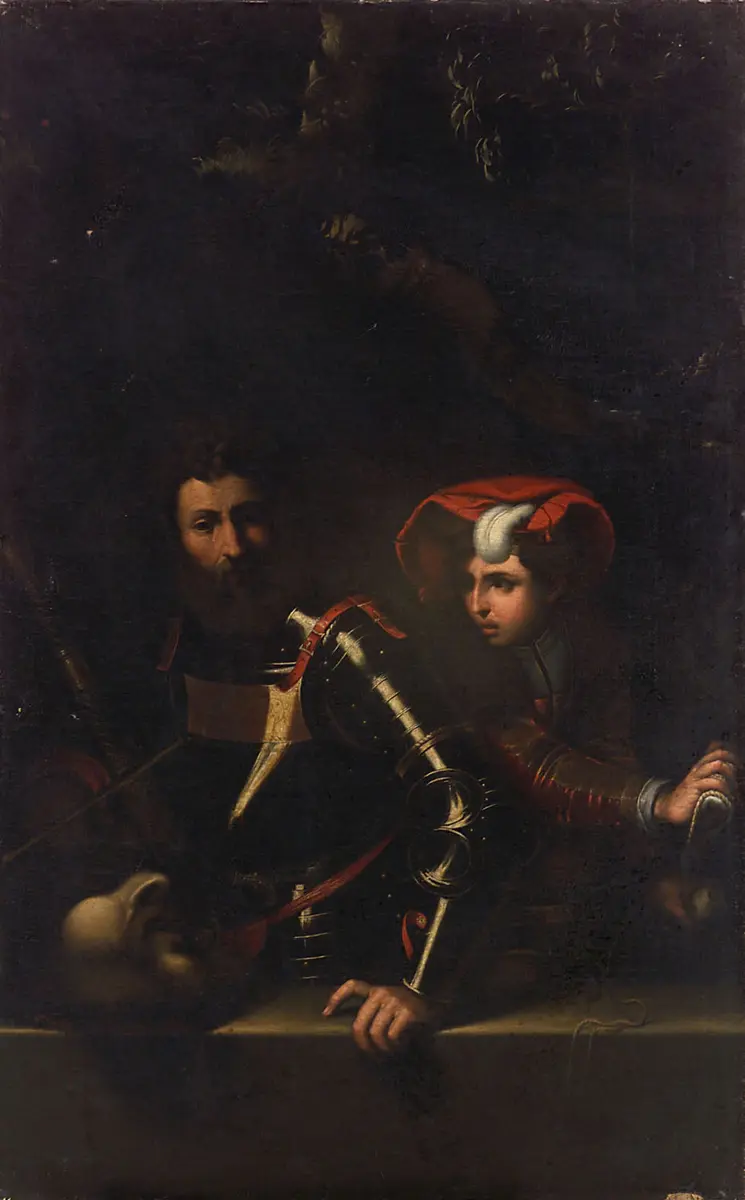 Saul und David mit dem Haupt des Goliath