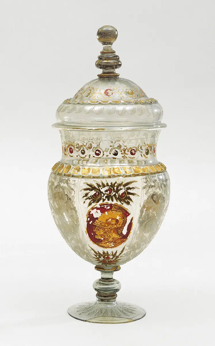 Goblet Vase with Heads