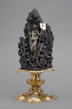 Handstein mit der Auferstehung Christi und Kaiser Karl V. nach der Schlacht von Pavia
