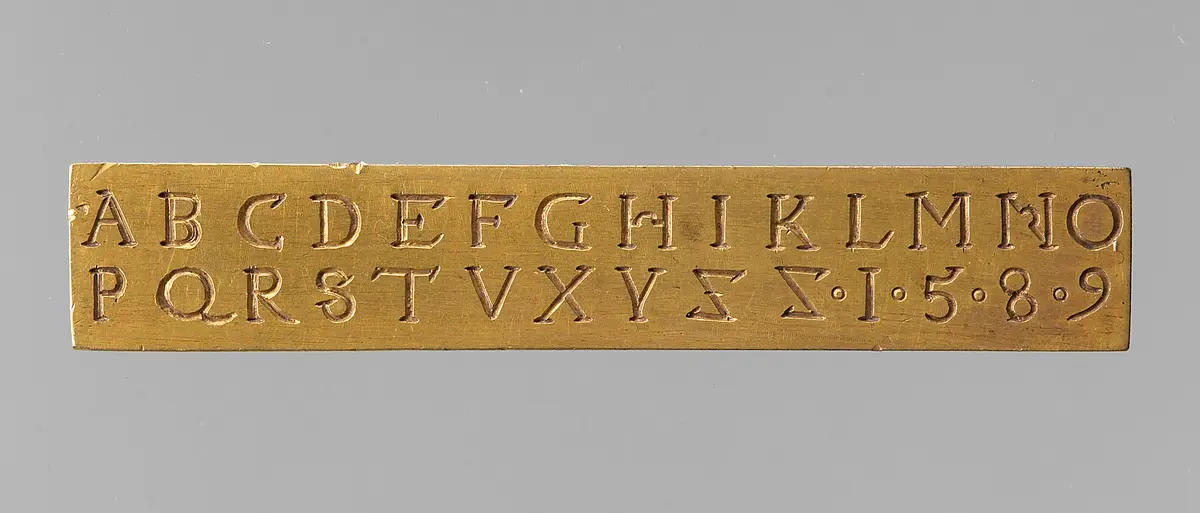 Schriftmuster, Modell, Vorlage