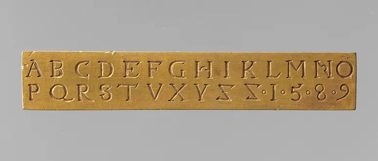 Schriftmuster, Modell, Vorlage