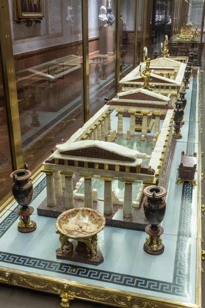 Drei Tempel der Ruinen von Paestum