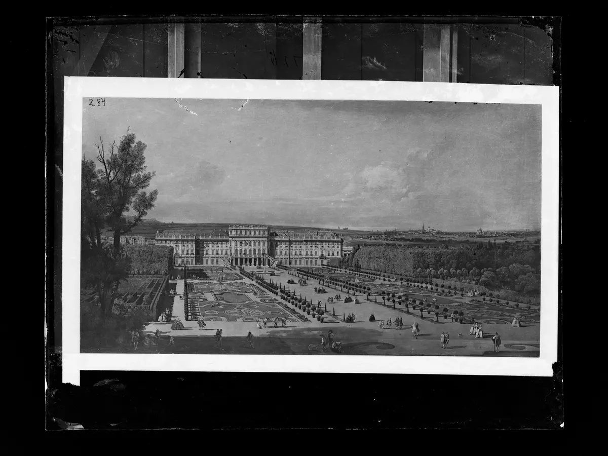 Das kaiserliche Lustschloß Schönbrunn, Gartenseite