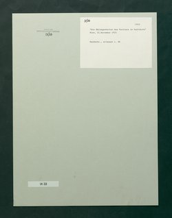 Die Obliegenheiten des Portiers im Vestibüle