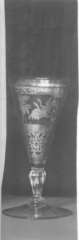 Zwischengoldglasbecher