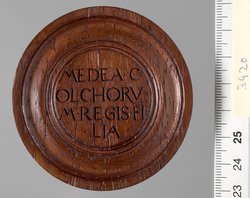 Jason und Medea; Spielstein für das Brettspiel für den "Langen Puff"