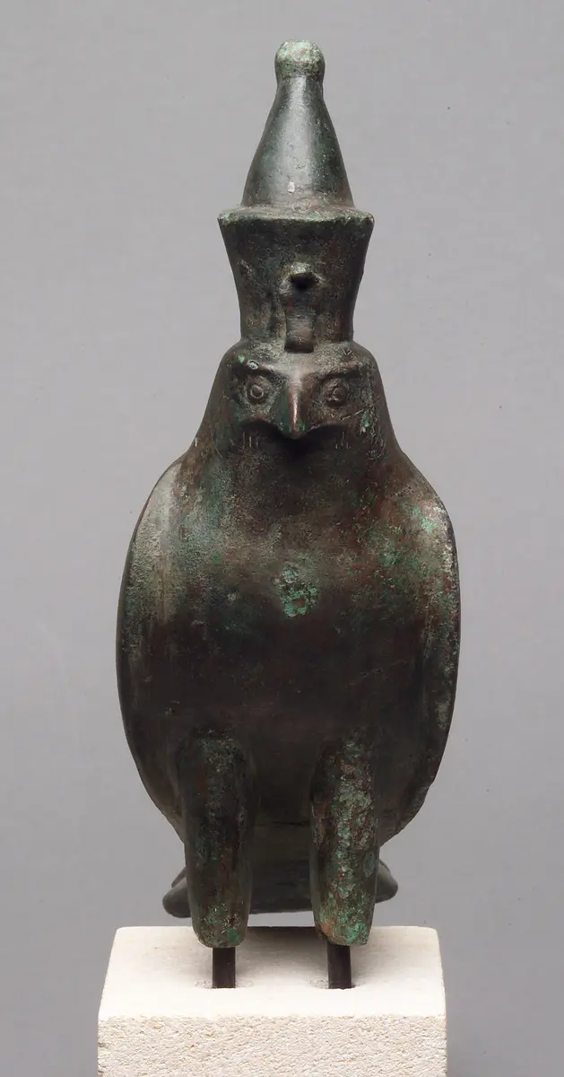 Horusfalke mit Doppelkrone