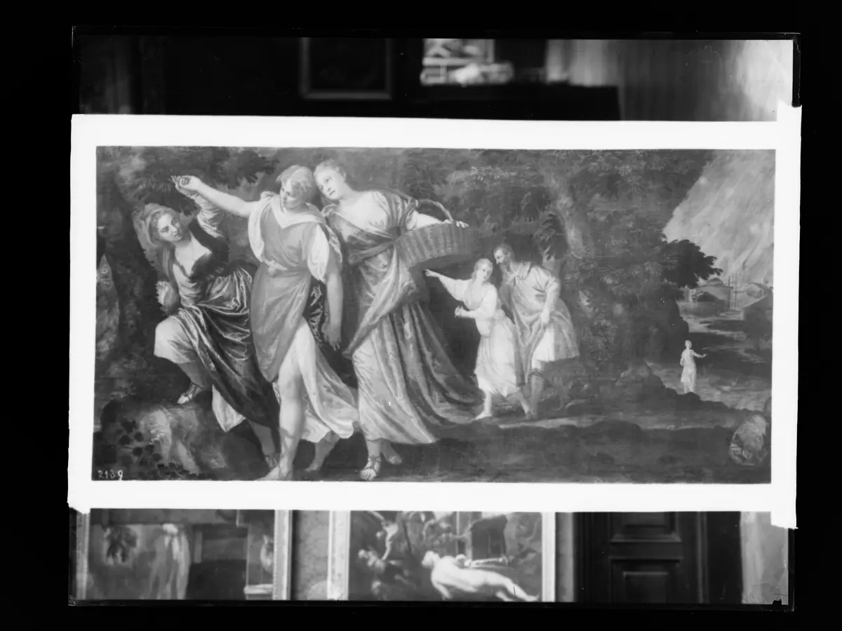 Lot und seine Töchter fliehen aus Sodom