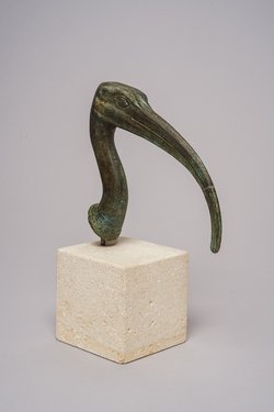 Kopf einer Ibis-Statuette