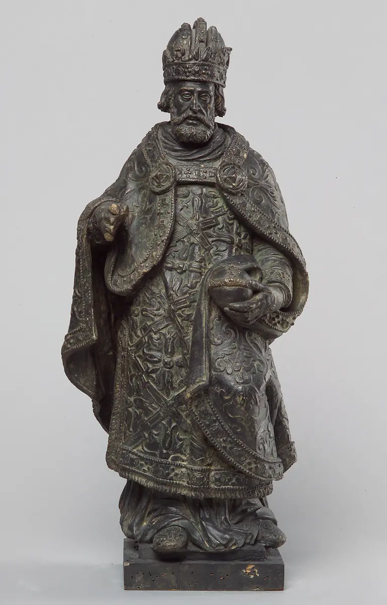 Kaiser (König) Ferdinand I., Statue, Statuette, Terracotta