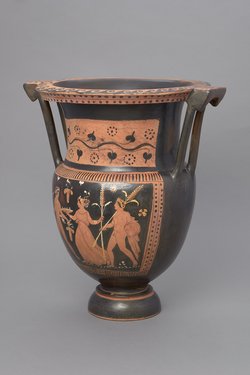 Jüngling, Mänade und Dionysos
