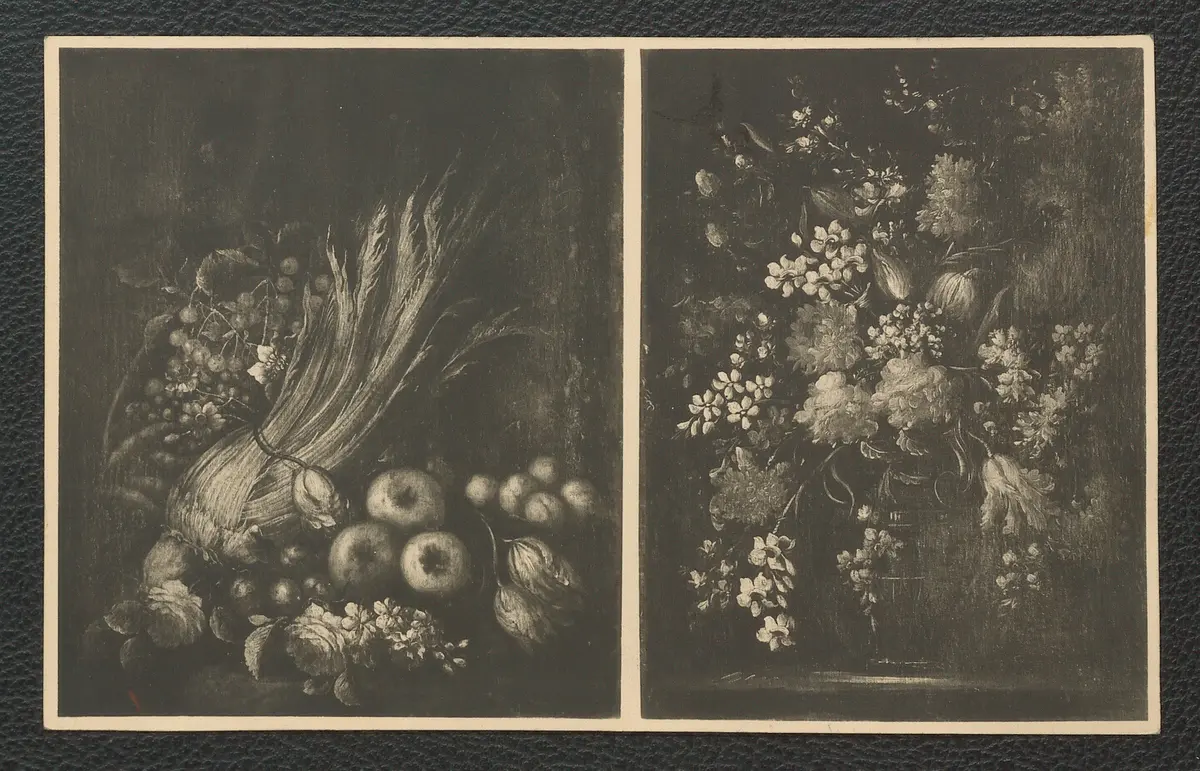 Niederländisch 18. Jhdt. Stilleben mit Blumen und Früchten
