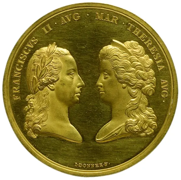 Habsburg: Kaiser Franz II./I. und Maria Theresia von Bourbon-Neapel (dessen zweite Gemahlin)