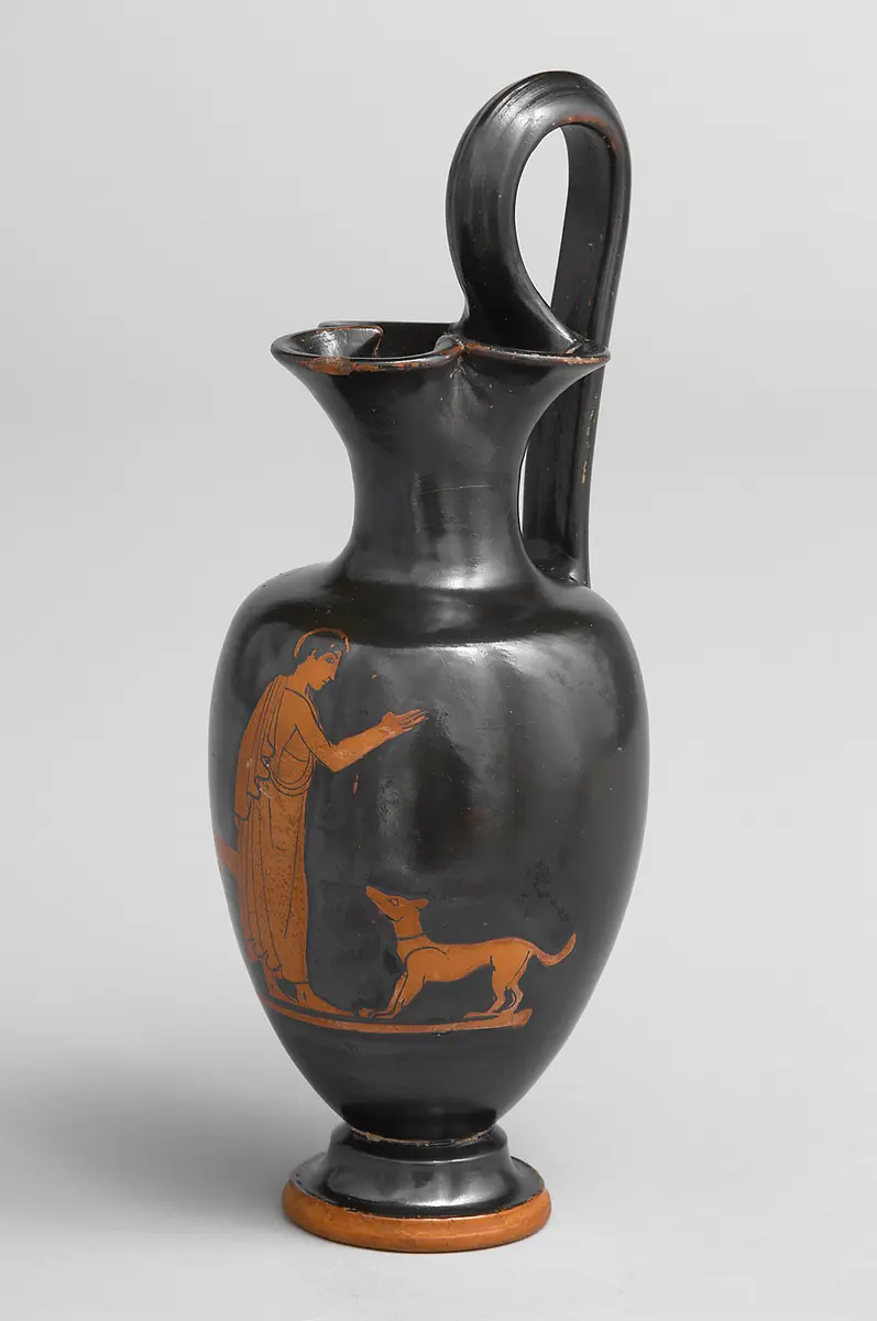 Jüngling und Hund
