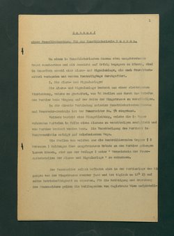 Entwurf einer Feuerlöschordnung für das Kunsthistorische Museum, 1926