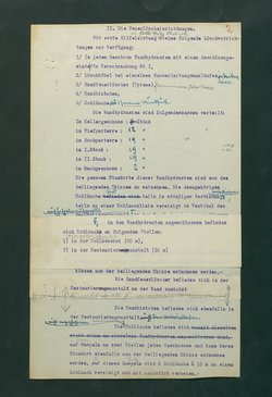 Entwurf einer Feuerlöschordnung für das Kunsthistorische Museum, 1926