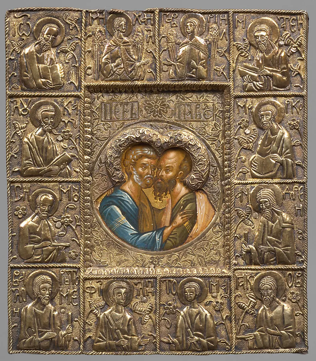Ikone mit den Heiligen Petrus und Paulus