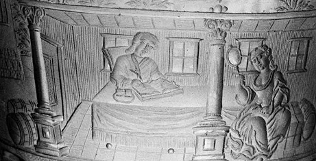 Deckelpokal mit Hafenansicht und Kauffahrteiszenen