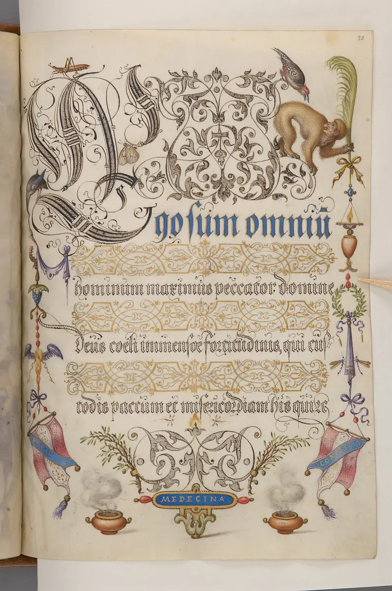 Schriftmusterbuch; 127 Blatt Pergament