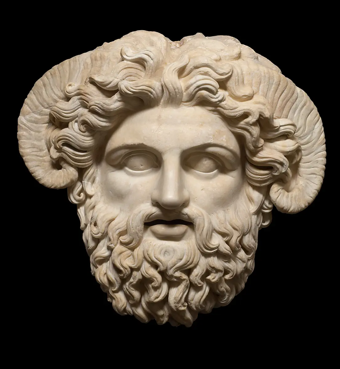 Maske: Zeus Ammon
