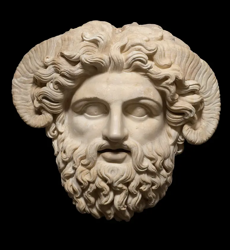 Maske: Zeus Ammon