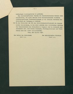 Provisorische Bibliotheksordnung des Kunsthistorischen Museums