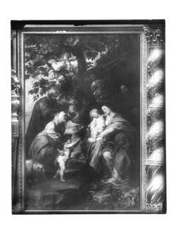 Ildefonso-Altar: Die Hl. Familie unter dem Apfelbaum (Außenseiten der Flügel)