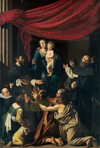 Caravaggio - Rosenkranzmadonna