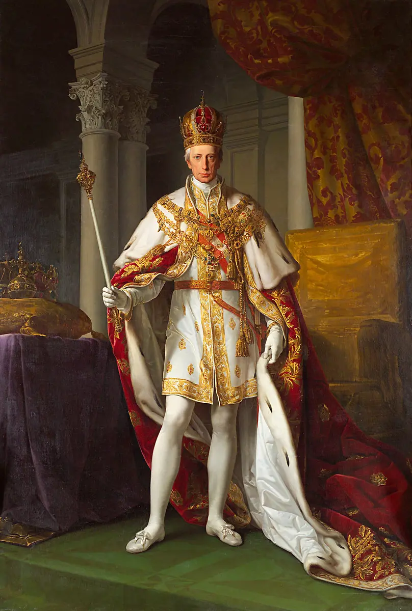 Franz I. (II.) (1768-1835) im Krönungsornat
