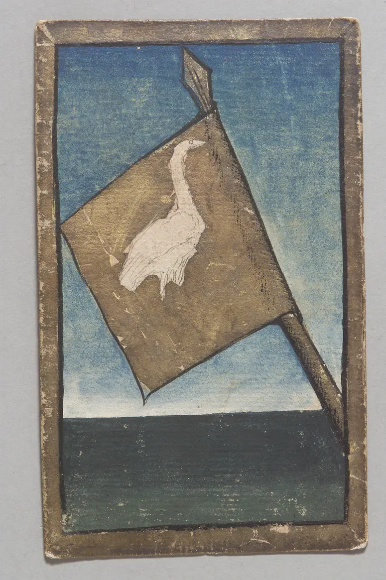 Spielkarte Reiher Banner (Zehn) aus dem