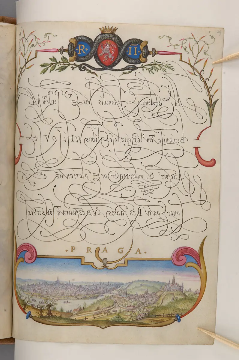 Schriftmusterbuch; 127 Blatt Pergament