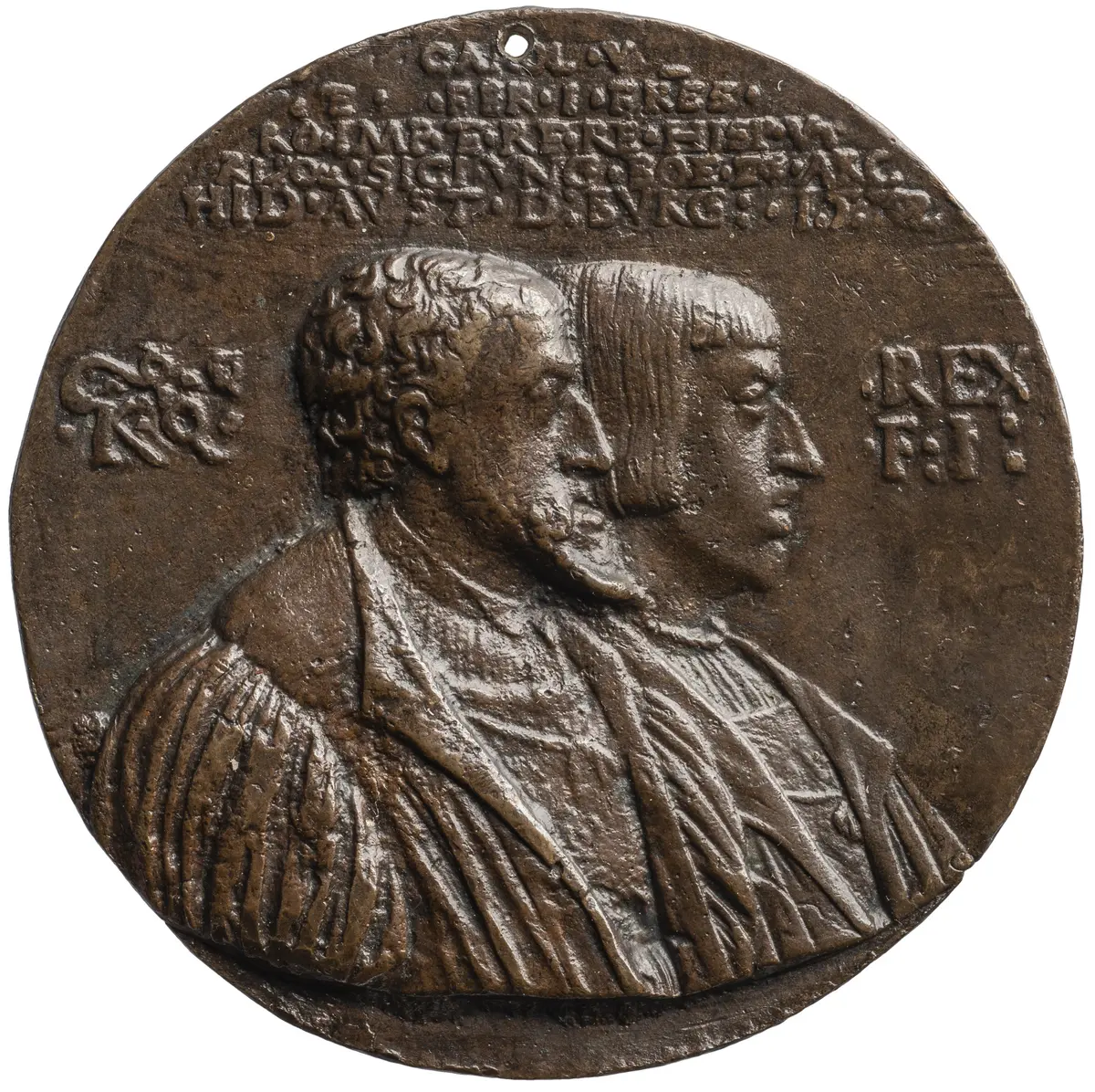 Habsburger: Kaiser Karl V. und König Ferdinand I. / Wappen des Cristof Rothschicz