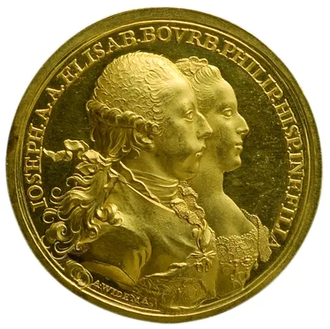 Habsburg: Kaiser Joseph II. und Isabella (Elisabeth) von Bourbon-Parma (dessen erste Gemahlin)