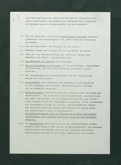Besucherordnung