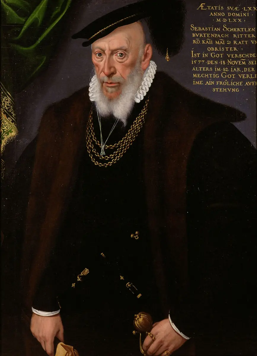 Sebastian Schärtlin von Burtenbach (1496-1577), Landsknechthauptmann, Kniestück