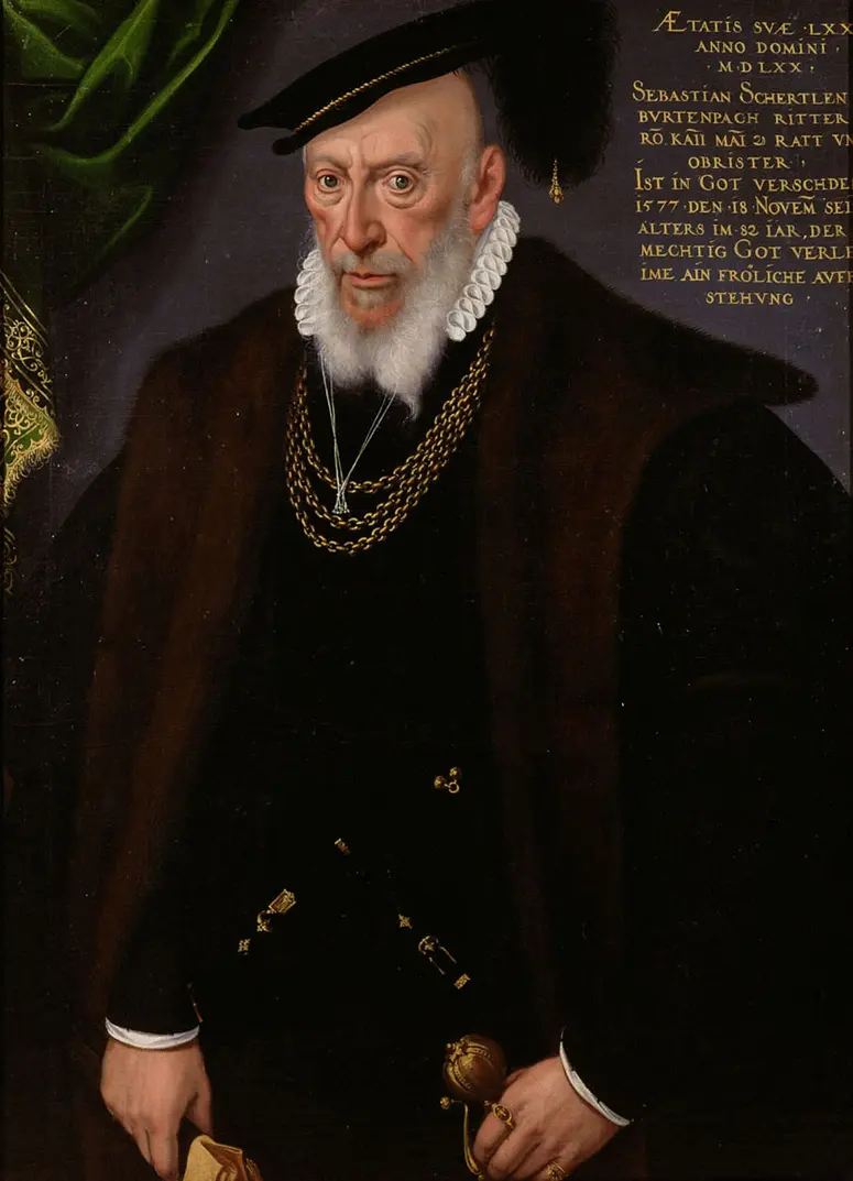 Sebastian Schärtlin von Burtenbach (1496-1577), Landsknechthauptmann, Kniestück