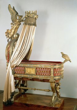 Das Thron-Wiegenbett des Königs von Rom