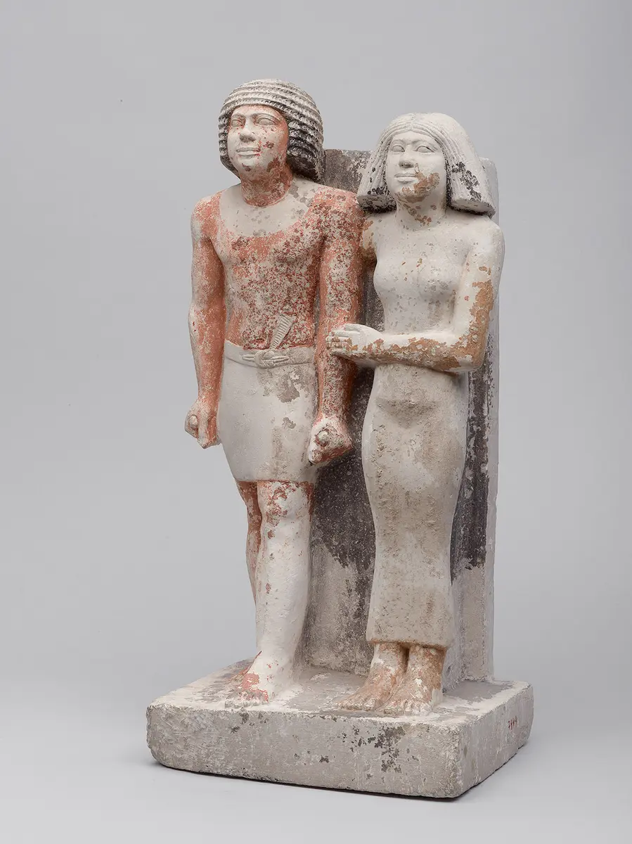 Statuengruppe des Kai-pu-ptah und der Ipep