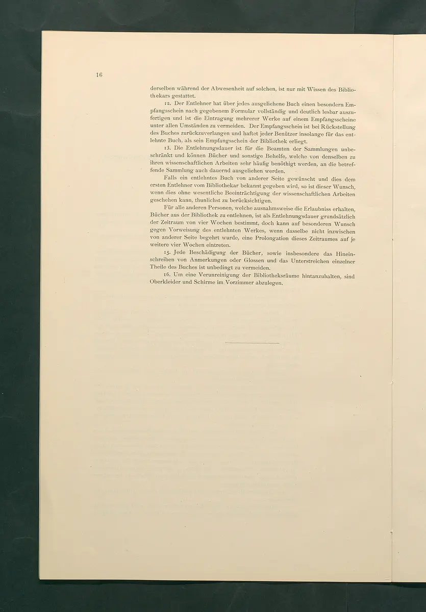 Bestimmungen für den Dienstbetrieb in den kunsthistorischen Sammlungen des Allerhöchsten Kaiserhauses