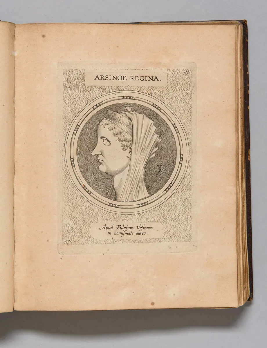ILLUSTRIUM IMAGINES, Ex antiquis marmoribus, nomismatibus et gemmis expressae: Quae exstant Romae, major pars apud FULVIUM URSINUM. - Editio Altera, aliquot Imaginibus, et I.FABRI ad singulas Cammentario, auctior atque illustrior. - Theodorus Gallaeus delineabat Romae ex Archetypis incidebat Antuerpiae MDCXCIIX.
